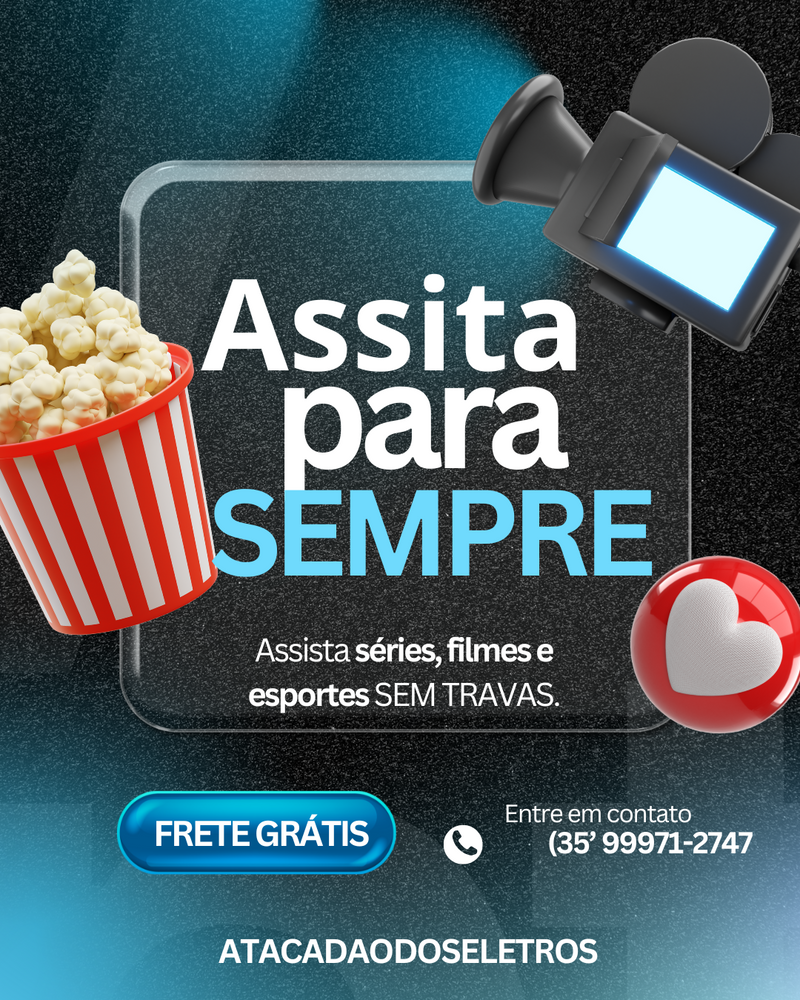 ZERO MENSALIDADES - BTV 13 MULTICANAIS FILMES e SÉRIES Wi-Fi + CONTROLE COMANDO DE VOZ (Promoção Limitada)